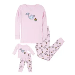 Leveret Girl And Doll Matching Cotton Pajamas 29 Leveret Girl And Doll Matching Cotton Pajamas -Kids Clothing Store GUEST dbaa62b8 a8df 4a37 aa80 71548b001d30