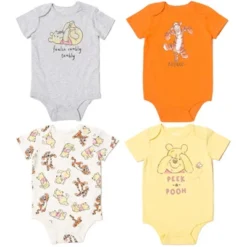 Disney Winnie The Pooh Tigger Winnie The Pooh Baby 4 Pack Snap Bodysuits Newborn To Infant -Kids Clothing Store GUEST dbbb7d74 a069 4bd0 ba86 76ebf6fb21f7
