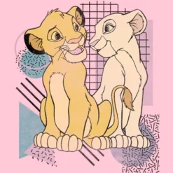 Girl's Lion King Retro Cub Love T-Shirt