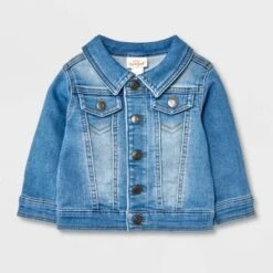 Baby Fall Layering Denim Jacket - Cat & Jack™ Light Wash -Kids Clothing Store GUEST dee536ad 9a2d 4e7a b6f8 1ed459d63327