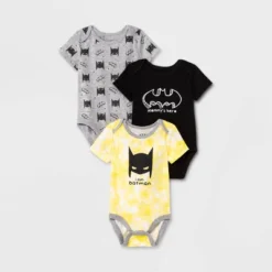 DC COMICS Baby Boys' 3pk Batman Bodysuit Set - Black -Kids Clothing Store GUEST e010693f a0cc 490b 83c9 eee6ced49ba5