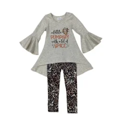 Girls A Lot Of Spice Leopard Print Legging Set - Mia Belle Girls
