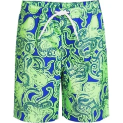 Lands' End Boys Slim Printed Volley Swim Trunks -Kids Clothing Store GUEST e0c24cdb e088 4747 977a 3faebc54f736