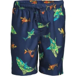 Lands' End Boys Slim Printed Volley Swim Trunks -Kids Clothing Store GUEST e273a788 f346 42d5 9b51 1c53319b2729