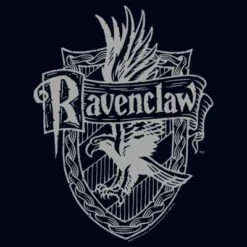 Girl's Harry Potter Ravenclaw Line Art Crest T-Shirt
