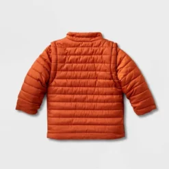 Toddler Adaptive Puffer Jacket - Cat & Jack™ Orange