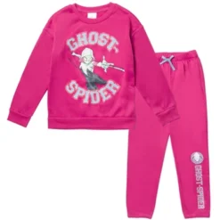 Marvel Spider-Gwen Girls Fleece Sweatshirt And Pants Set Little Kid To Big Kid -Kids Clothing Store GUEST e4a902ea 6c1a 4360 a00c ad80c6d09929