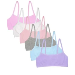 Fruit Of The Loom Girls Spaghetti Strap Sports Bra 6 Pack -Kids Clothing Store GUEST e5373927 13bd 4c6e aa92 e37a14f9c919