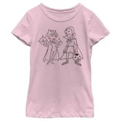 Girl's Marvel WandaVision Outline Sketch T-Shirt -Kids Clothing Store GUEST e66d02df c9e5 43ac b45e 197ccc8a3046