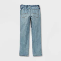 Boys' Adaptive Jeans - Cat & Jack™ Light Wash