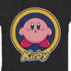 Kirby Character Circle & Logo Boy's Black T-shirt -Kids Clothing Store GUEST e7846c05 f19a 4759 9167 1d70b3f9c5ce