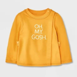 Baby Side Snap Adaptive Long Sleeve T-Shirt - Cat & Jack™ Yellow -Kids Clothing Store GUEST e7d1eaf2 9aa0 4714 b85c e2c2257b7450