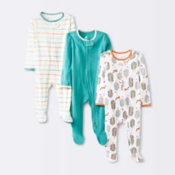 Baby 3pk Orchard Zip-Up Sleep N' Play - Cloud Island™ Off-White -Kids Clothing Store GUEST e9088444 8fb9 480d bc0f 5389caf4628a