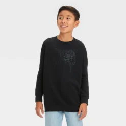 Boys' Crew Neck Game Controller Graphic Sweatshirt - Art Class™ Black -Kids Clothing Store GUEST eafbc001 c9cc 4396 a087 1c98d8ae5231