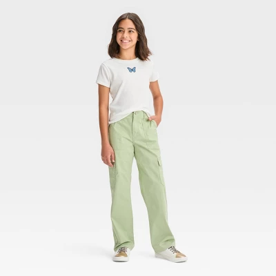 Girls' Twill Cargo Pants - Art Class™ 4 Girls' Twill Cargo Pants - Art Class™ - Image 2