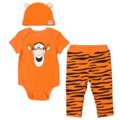 Disney Classics Winnie The Pooh Lion King Bambi Baby Bodysuit Pants And Hat 3 Piece Outfit Set Newborn To Infant -Kids Clothing Store GUEST eb511daf 5b21 46b6 80fa c48c262dabd7