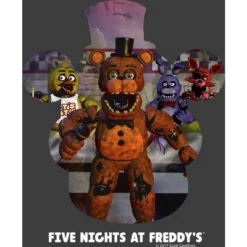 Five Nights At Freddy's Freddy Fazbear Shadow Boy's Charcoal Heather T-shirt