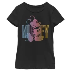 Girl's Disney Mickey Neon Gradient T-Shirt -Kids Clothing Store GUEST ec8a8473 3e43 4c19 8d60 79e9d4ce8996
