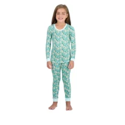 Sleep On It Girls Super Soft 2-Piece Snug Fit Pajama Set - Floral