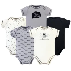 Touched By Nature Baby Boy Organic Cotton Bodysuits 5pk, Mr. Moon -Kids Clothing Store GUEST ed5ff270 3fd1 4fe5 aaf8 67885741af5f