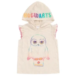 Harry Potter Hedwig Owl Girls Tank Top Dolphin And French Terry Shorts Little Kid To Big Kid