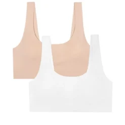 Fruit Of The Loom Girls Invisible Scoop Neck Bralette 2 Pack -Kids Clothing Store GUEST eecd2792 998f 4b7e ad11 d81c6b4f8b57