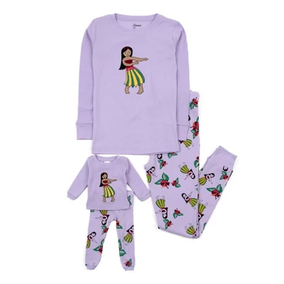 Leveret Girl And Doll Matching Cotton Pajamas 11 Leveret Girl And Doll Matching Cotton Pajamas - Image 9