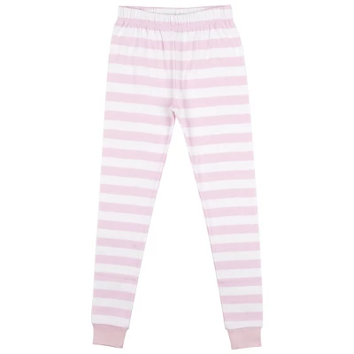 Animaniacs Dot And Hearts With Pink And White Stripe Pattern Youth Girl's Long Sleeve Pajama Set 5 Animaniacs Dot And Hearts With Pink And White Stripe Pattern Youth Girl's Long Sleeve Pajama Set - Image 3