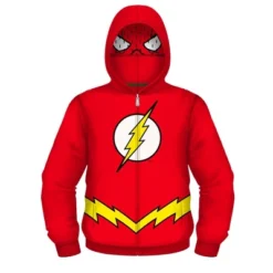 Warner Bros Boys' DC Comics The Flash Cosplay Hooded Sweatshirt - Red -Kids Clothing Store GUEST f27caf76 d04e 4dd0 b609 0ee3242444af