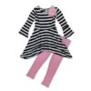 Girls Parisian Chic Sidetail Tunic & Legging Set - Mia Belle Girls