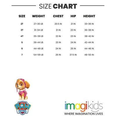 PAW Patrol Skye Marshall Chase Girls One Piece Bathing Suit Toddler 8 PAW Patrol Skye Marshall Chase Girls One Piece Bathing Suit Toddler - Image 6