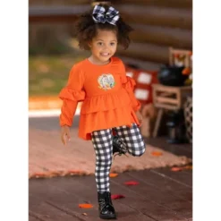 Girls Channel The Flannel Plaid Legging Set - Mia Belle Girls -Kids Clothing Store GUEST f45d4f2a 20b9 4260 9e35 42b100b15d0c
