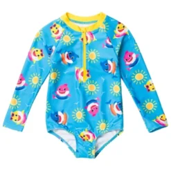 Pinkfong Baby Shark Girls Zip Up One Piece Bathing Suit Toddler -Kids Clothing Store GUEST f6303cc8 de14 4ef8 9bf6 9c4cf7bf0b23