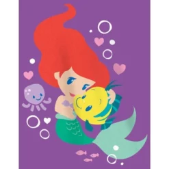Girl's The Little Mermaid Ariel Flounder Hug T-Shirt