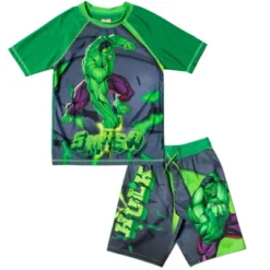 Marvel Avengers Hulk Spider-Man Boys Rash Guard And Swim Trunks Outfit Set Little Kid To Big Kid -Kids Clothing Store GUEST f9cd234a cc6e 4b5d b5e3 c627f49d4425
