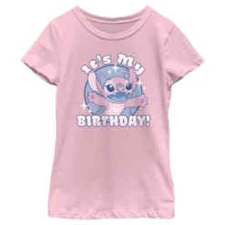 Girl's Lilo & Stitch Angel It's My Birthday T-Shirt -Kids Clothing Store GUEST fc161470 278f 4258 9304 e34babb0ad58