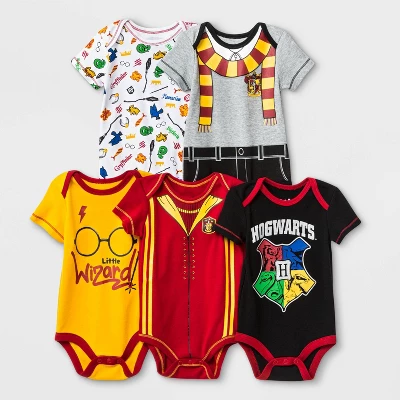 Baby Warner Bros. Harry Potter 5pk Bodysuits 3 Baby Warner Bros. Harry Potter 5pk Bodysuits