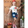 Girls Love To Learn Patched Denim Shorts Set - Mia Belle Girls -Kids Clothing Store GUEST fd273d02 1137 4a0c ba4a 29690cbb8056