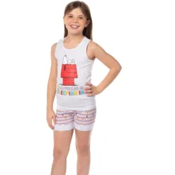 Peanuts Girls' Snoopy Happiness Is Sleeping In Pajama Set Tank Top Shorts Grey 12 Peanuts Girls' Snoopy Happiness Is Sleeping In Pajama Set Tank Top Shorts Grey -Kids Clothing Store GUEST fea04d2c 7f02 4548 a31b 5620ff09ec1b